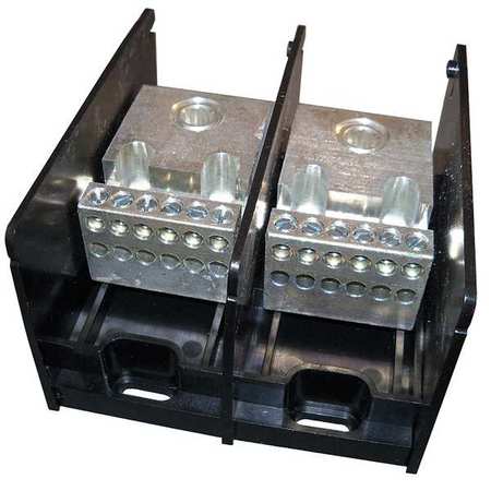Pwr Dist Block 350A 2P 4AWG 500 MCM 600V Min. Qty 9 by USA Mersen Electrical Wire Power Distribution Blocks