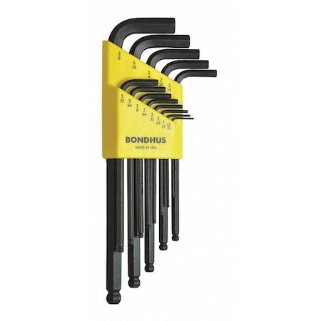 Set 13 Ball End L Wrenches Type 10937 by USA Bondhus Hex Key Sets