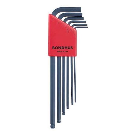 Set 6 Ball End L Wrenches by USA Bondhus Hex Key Sets