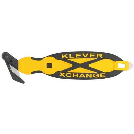 Safety Cutter 6 3/4 in. Black/Yellow by USA Klever Utility Knives