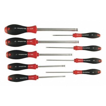 9 Pc Magicring Metric Screwdriver Set 1 by USA Wiha Screwdriver Sets