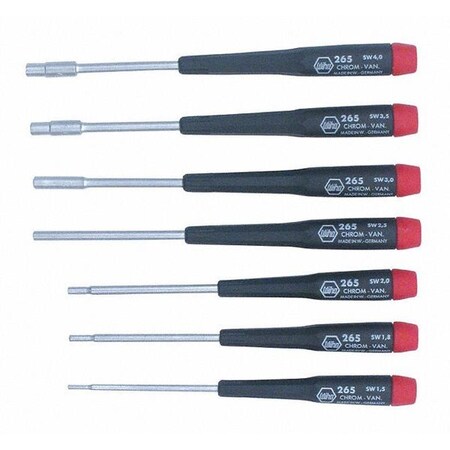 7 Pc Metric Precision Nutdriver Set 1.0 by USA Wiha Nut Driver Sets