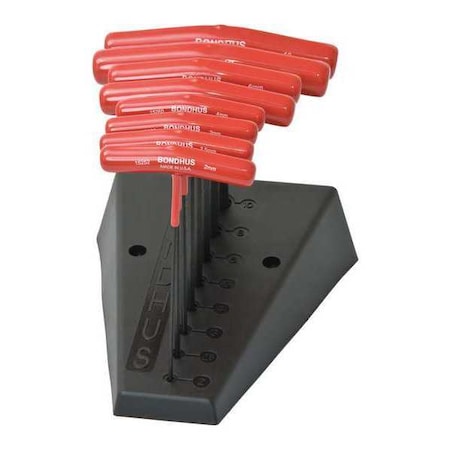 Set 8 Hex T Handles 6 Length Type 15289 by USA Bondhus Hex Key Sets