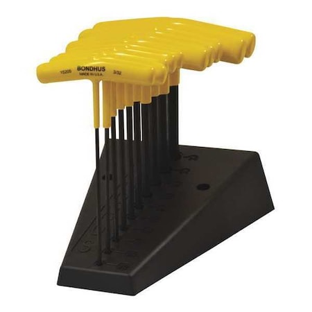 Set 10 Hex T Handles 6 Length by USA Bondhus Hex Key Sets