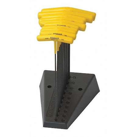 Set 10 Hex T Handles 9 Length Type 15390 by USA Bondhus Hex Key Sets