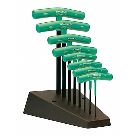 Set 8 Star T Handles by USA Bondhus Hex Key Sets