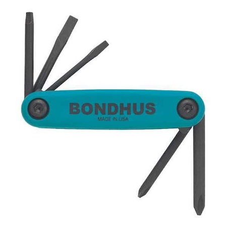 Set 5 Utility Gorillagrip Fold Up Tools by USA Bondhus Hex Key Sets