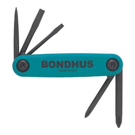 Set 5 Utility Gorillagrip Fold Up Tools Type 12545 by USA Bondhus Hex Key Sets
