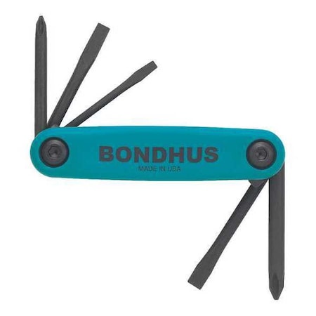 Set 5 Utility Gorillagrip Fold Up Tools Type 12547 by USA Bondhus Hex Key Sets