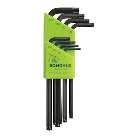 Set 8 Prohold Star L Wrenches by USA Bondhus Hex Key Sets