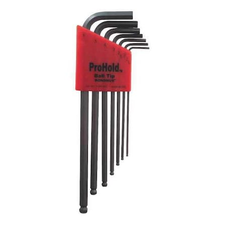 Set 7 Prohold Ball End L Wrenches by USA Bondhus Hex Key Sets