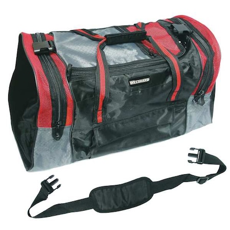 26 1/2" Gear Bag Soft Sided w/ Zipper Closure Black/Red/Silver by USA Westward Soft Sided Tool Storage Products