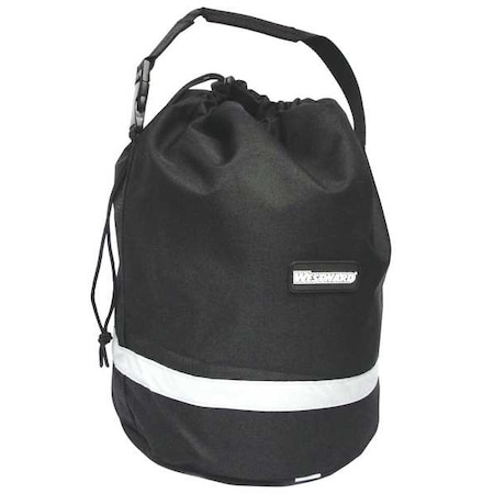 14 3/4" Unlined Bag Drawstring Closure 1 Pocket Black by USA Westward Soft Sided Tool Storage Products