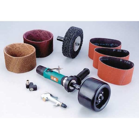 Air Finishing Tool 3400 rpm 14 5/8 In. L by USA Dynabrade Air Sanders Buffers & Polishers