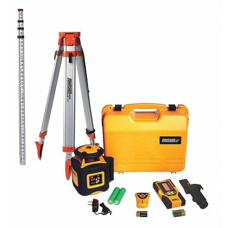 Rotary Laser Level Ext Horizontal 2000ft by USA Johnson Rotary & Straight Line Laser Levels