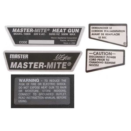Label for Housing Type 35274 by USA Master Appliance Power Tool Parts