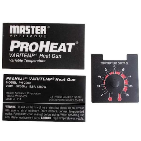 Label 220V PK3 by USA Master Appliance Power Tool Parts
