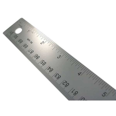 Ruler Metal 1st Inch 32nds Rest 16ths by USA C Thru Westcott Rulers & Straight Edges