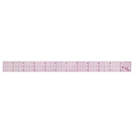 Ruler Plastic Lined 16ths 12in Transprnt by USA C Thru Westcott Rulers & Straight Edges