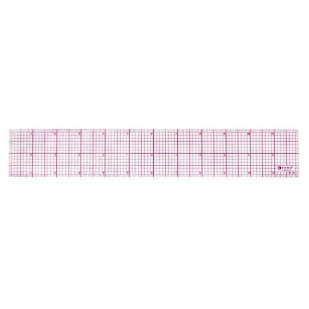 Ruler Plastic Lined 16ths 12in Transprnt Type B 70 by USA C Thru Westcott Rulers & Straight Edges