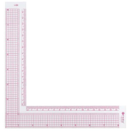 L Square PVC Transparent 8in by USA C Thru Westcott Squares Bevels & Stair Gauges