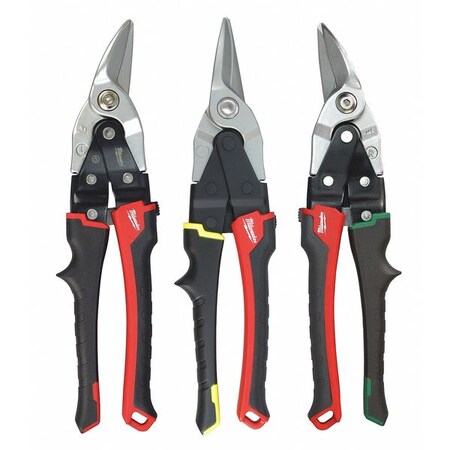 Aviation Snip Set 3 Pc Type 48 22 4033 by USA Milwaukee Snips Shears & Scissors