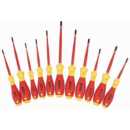Ins. Scrwdrvr Set Slot/Phillips/Sq 11 Pc by USA Wiha Screwdriver Sets