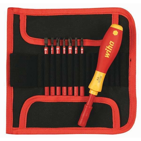 Ins. Multi Bit Screwdriver Set 8 in 1 by USA Wiha Multi Bit Screwdrivers