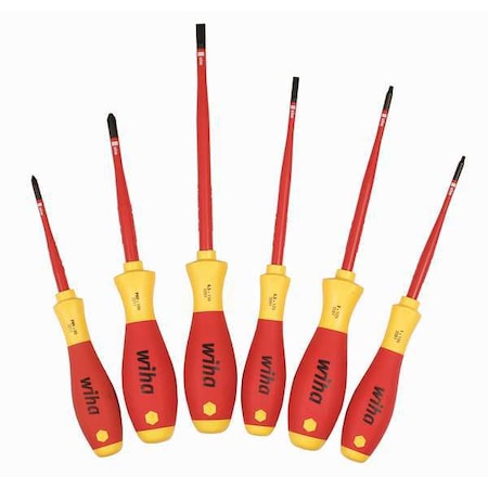 Ins. Scrwdrvr Set Slot/Phillips/Sq 6 Pc Type 32196 by USA Wiha Screwdriver Sets