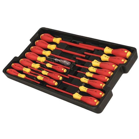 Ins. Screwdriver Set Slot/Phillips 19 Pc by USA Wiha Screwdriver Sets