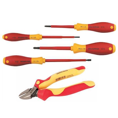 Insulated Tool Set 5 pc. Type 32983 by USA Wiha Insulated Tool Sets