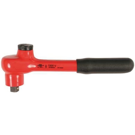 Insulated Ratchet 1/2 in Dr 10 1/4 in. L by USA Wiha Hand Ratchets