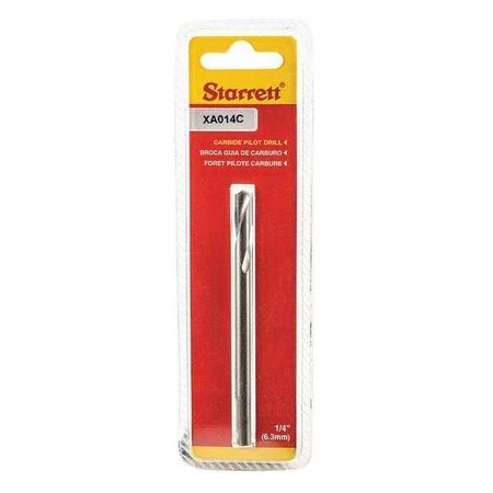 Hole Saw Arbor w/ Carbide Pilot Drill Starrett KXA014C N Hole Saw Arbor Pilot Drill Solid Carbide. Standard carbide tipped replacement pilot drill. Min. Qty 20 by USA Starrett Hole Saw Accessories