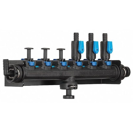 Manifold 4 1/2 in. Zytel Nylon by USA Simpliflow Pneumatic Manifolds