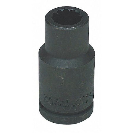 Impact Socket 3/4 In Dr 1 In 12 pt Type 6982 by USA Wright Tool Sockets