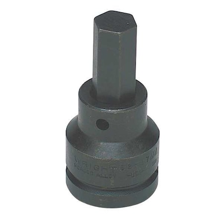 Impact Bit 3/4 x 3 3/4In 6pt Black Oxide by USA Wright Tool Screwdriver Impact Bits