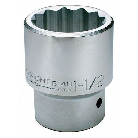 Socket 1 in. Dr 1 9/16 in. 12 Pt. by USA Wright Tool Sockets