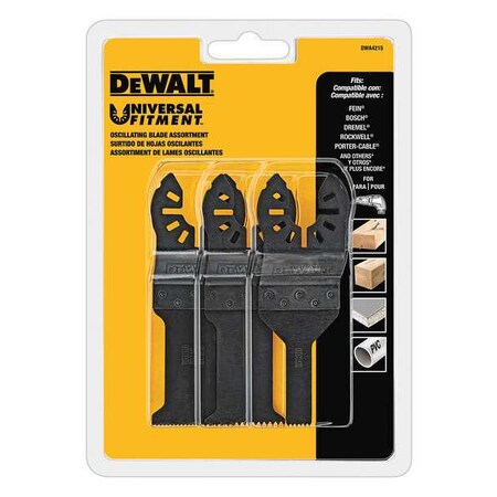Osc Blade Set Steel 3 PC by USA Dewalt Rotary Tools & Accessories