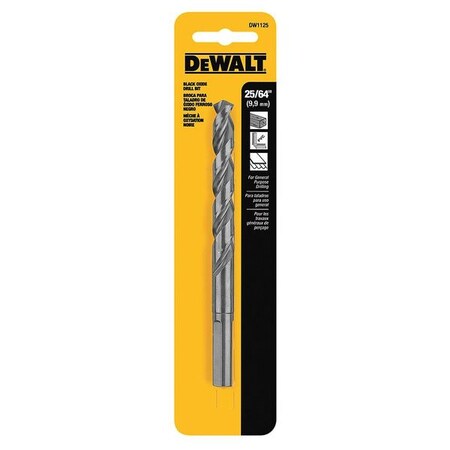 Drill Bit HSS 25/64in. Black Oxide by USA Dewalt Pilot Point Drill Bits