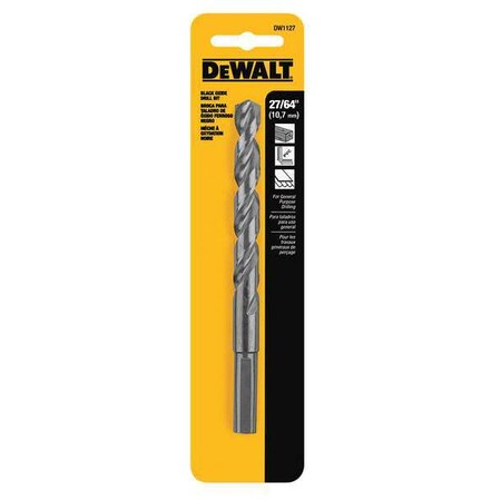 Drill Bit HSS 27/64in. Black Oxide by USA Dewalt Pilot Point Drill Bits
