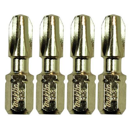 Insert Bit 1/4" Phillips #3 (4)#3Bit PK4 by USA Makita Screwdriver Bits