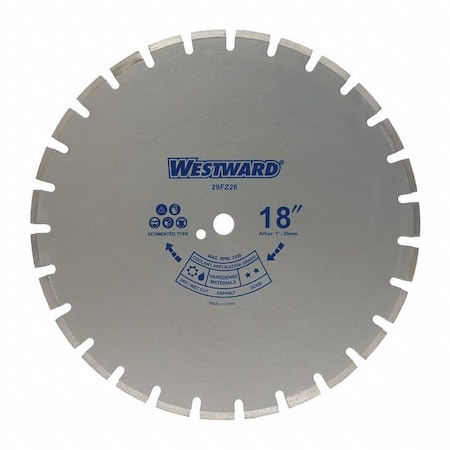 Diamond Saw Blade Masonry 18 in. Dia. by USA Westward Diamond Power Saw Blades