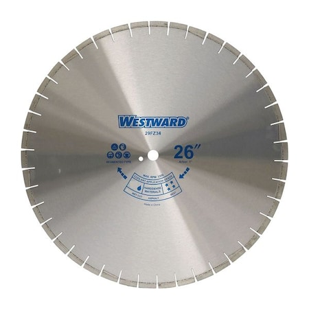 Diamond Saw Blade Masonry 26 in. Dia. Type 29FZ34 by USA Westward Diamond Power Saw Blades