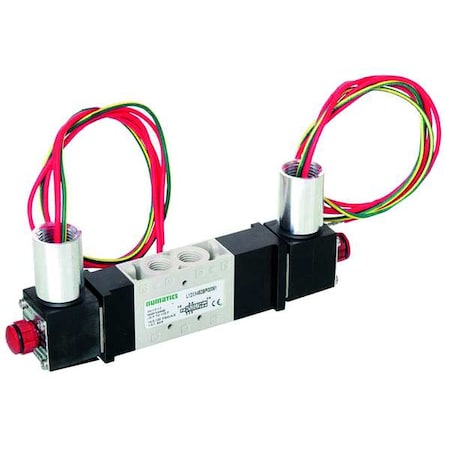 Haz Loc Sol Air Ctrl Valve 1/4 In 120VAC Type L22XX552OP00030 by USA Numatics Pneumatic Solenoid Air Control Valves