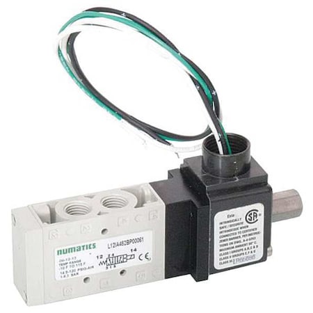 Haz Loc Sol Air Ctrl Valve 1/8 In 24VDC Type L12IA452BP00061 by USA Numatics Pneumatic Solenoid Air Control Valves