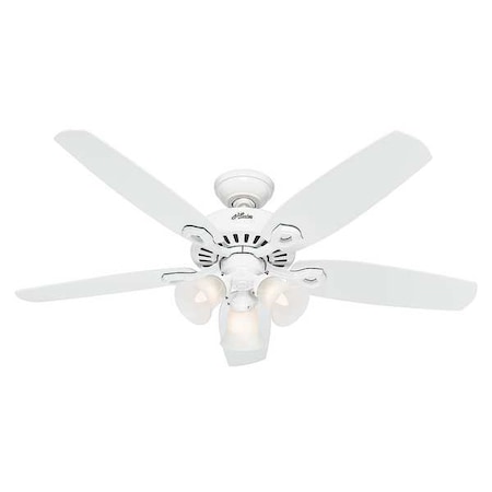 52" Decorative Ceiling Fan w/ Light White 3 Speed by Hunter in US
