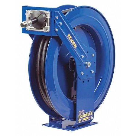 Hose Reel 1/2"FNPT 50 ft 21 1/4"H by USA Coxreels Pneumatic Spring Return Hose Reels