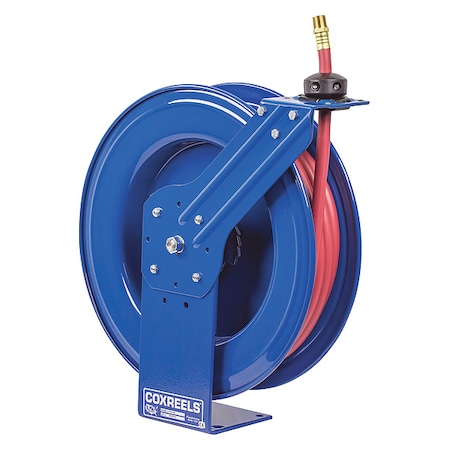 Spring Hose Reel Super Hub 3/4"x50 ft. by USA Coxreels Pneumatic Spring Return Hose Reels