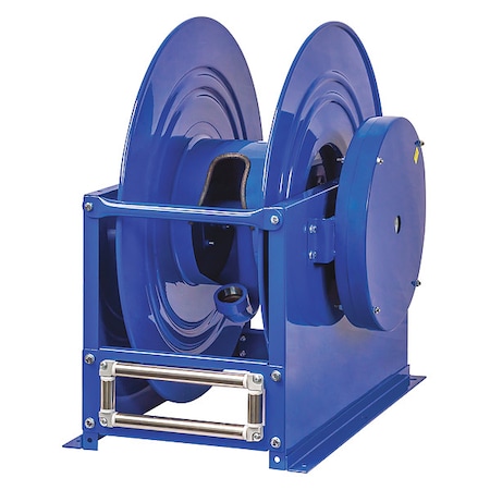 Hose Reel 1"FNPT 50 ft 24 1/2"H by USA Coxreels Pneumatic Spring Return Hose Reels