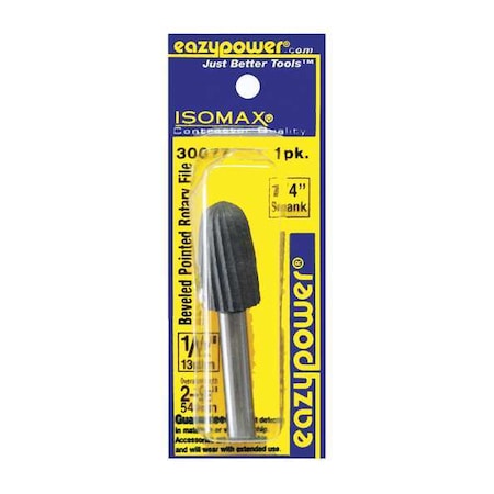 Beveled Pointed Rotary File 1/2in. 1pcs. by USA Eazypower Rotary Tools & Accessories